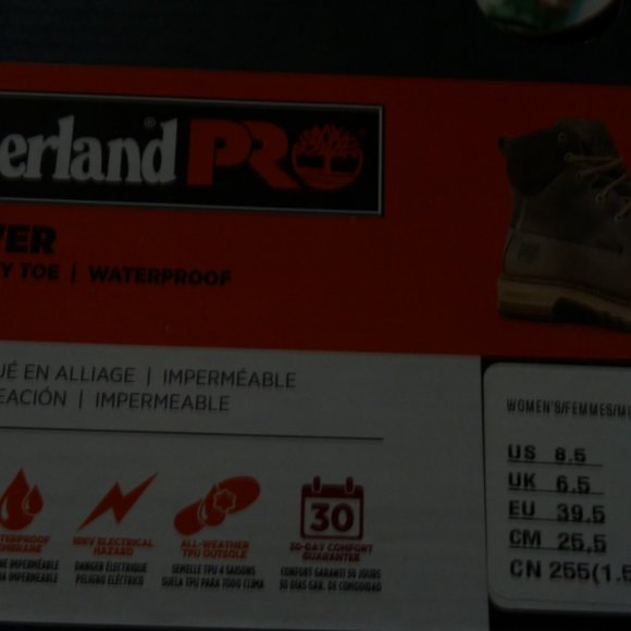 Women's Hightower 6" Alloy Toe Waterproof Work Boot by Timberland Size 8.5 - Picture 3 of 3